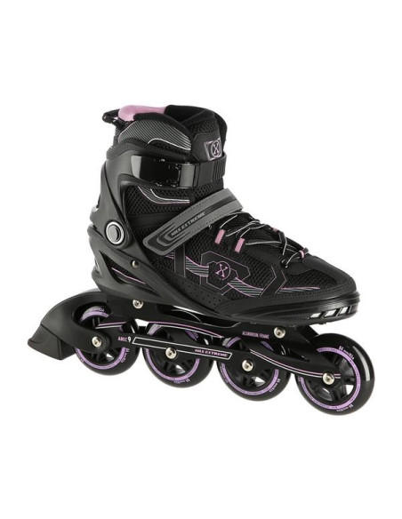 Łyżworolki Nils Extreme Na9157 Czarno-Fioletowe Rozm. 45
