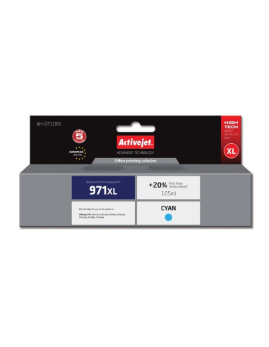 Activejet Ah-971Crx Tusz  (Zamiennik Hp 971Xl Cn626Ae  Premium  100 Ml  Niebieski)
