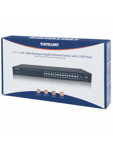 Intellinet Gigabit Switch 24X 10/100/1000 Rj45 Poe