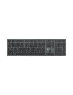 Natec Nkl-1830 Klawiatura Uniwersalne Rf Wireless + Bluetooth Qwerty Hiszpański Czarny, Szary