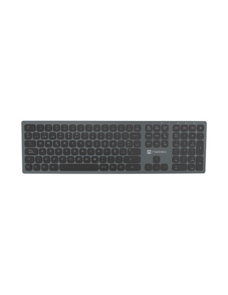 Natec Nkl-1830 Klawiatura Uniwersalne Rf Wireless + Bluetooth Qwerty Hiszpański Czarny, Szary