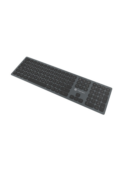 Natec Nkl-1830 Klawiatura Uniwersalne Rf Wireless + Bluetooth Qwerty Hiszpański Czarny, Szary