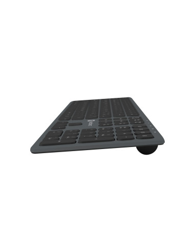 Natec Nkl-1830 Klawiatura Uniwersalne Rf Wireless + Bluetooth Qwerty Hiszpański Czarny, Szary