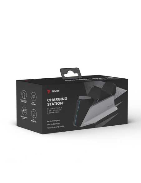 Savio Gcs-01 Stacja Ładująca Do Padów Ps5, Usb