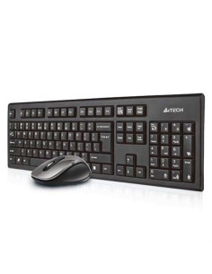 Zestaw Klawiatura + Mysz Membranowa A4 Tech V-Track 2.4G 7100N Rf Nano A4Tkla41220 (Usb 2.0  Kolor Czarny  Optyczna)