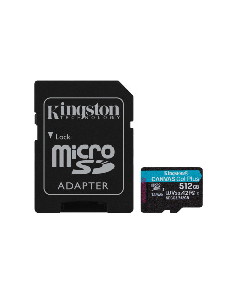 Kingston Microsdxc Canvas Go Plus 512Gb + Adapter