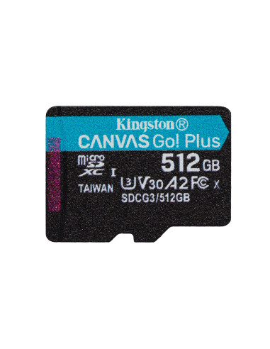 Kingston Microsdxc Canvas Go Plus 512Gb + Adapter