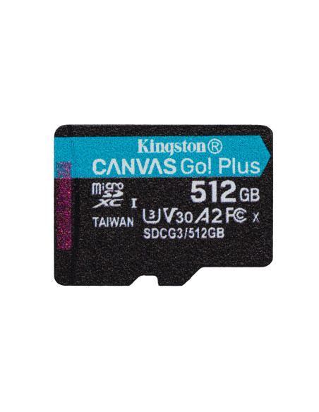 Kingston Microsdxc Canvas Go Plus 512Gb + Adapter