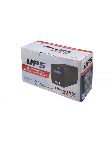 Zasilacz Awaryjny  Microups 1000Va/600W 1*9Ah