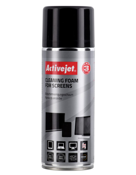 Activejet Aoc-101 Antystatyczna Pianka Do Czyszczenia Ekranów Crt 400Ml Wysokiej Jakości Antystatyczna Pianka Do Czyszczenia Ekr