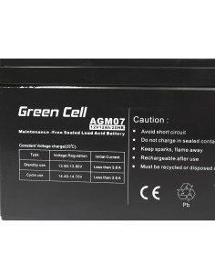 Green Cell Akumulator Żelowy Agm07 12V 12Ah 2