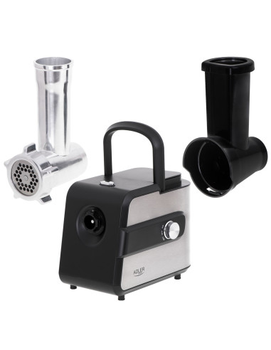 Adler Ad 4813 Maszynka Do Mielenia 2000 W Czarny, Srebrny