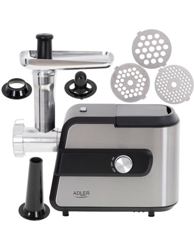 Adler Ad 4813 Maszynka Do Mielenia 2000 W Czarny, Srebrny
