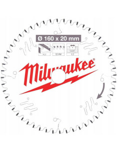 Milwaukee Piła Tarczowa 160X20X2,2X52Z Tf Aluminum