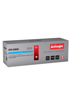 Activejet Atk-590Cn Toner (Zamiennik Kyocera Tk-590C  Supreme  5000 Stron  Niebieski)