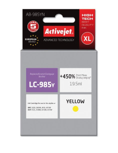 Activejet Ab-985Yn Tusz (Zamiennik Brother Lc985Y  Supreme  19,5 Ml  Żółty)
