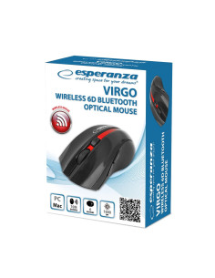 Esperanza Mysz Bluetooth 6D Virgo Czerwona Em129R 2