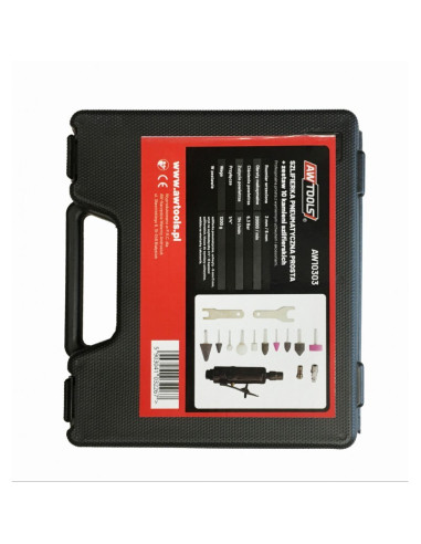 Szlifierka Prosta Pneumatyczna Awtools Aw10303 + Akcesoria / Walizka