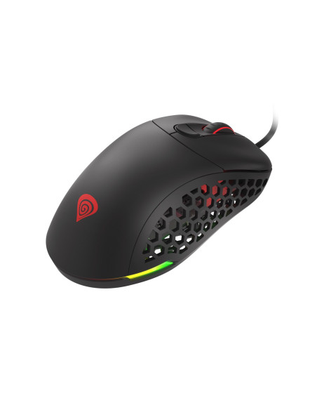 Mysz Dla Graczy Genesis Xenon 800 Lekka 16000 Dpi Pmw3389 Rgb Czarna Gamingowa