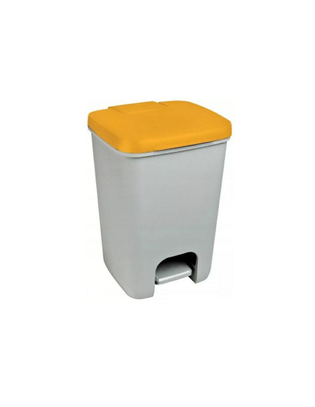 Curver Kosz Na Śmieci Essentials 20L   /Szary/ Żółty