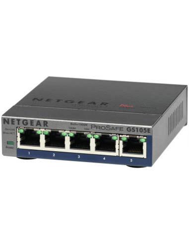 Switch Netgear Gs105E-200Pes 5P Unmanaged Gigabit