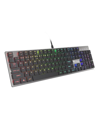 Genesis Thor 420 Rgb Klawiatura Gaming Usb Azerty Us English Srebrny