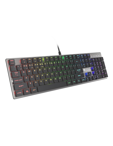 Genesis Thor 420 Rgb Klawiatura Gaming Usb Azerty Us English Srebrny