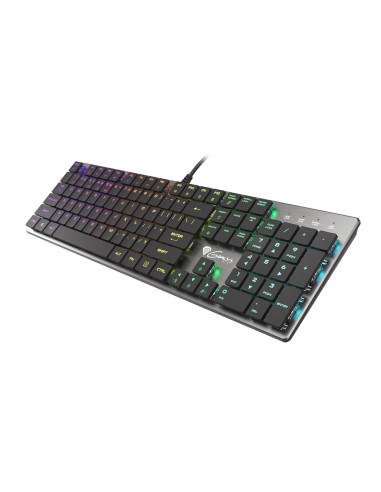 Genesis Thor 420 Rgb Klawiatura Gaming Usb Azerty Us English Srebrny