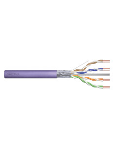 Kabel Instalacyjny Digitus Kat.6, F/Utp, B2Ca, Awg23/1, Lsoh, 500M, Fioletowy, Szpula