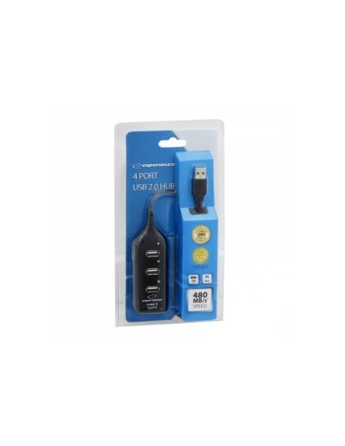 Hub Esperanza Ea116 (4X Usb 2.0  Kolor Czarny)