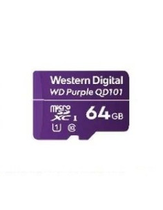Karta Pamięci Wd Purple Microsdxc Wdd064G1P0C (64Gb  Class 10, Class U1)