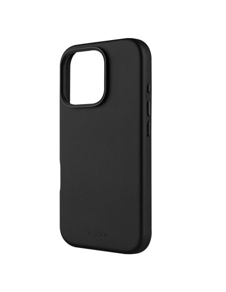 Naprawiono Magleather | Tylna Okładka | Jabłko | Iphone'a 16 Pro | Skóra | Czarny
