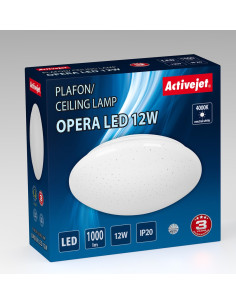 Nowoczesny Plafon Sufitowy Led Activejet Opera 12W 2