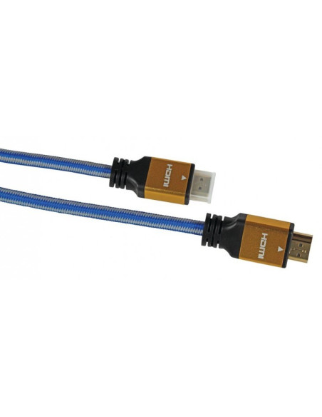Kabel Ibox Hd04 Ultrahd 4K 1,5M V2.0 Itvfhd04 (Hdmi M - Hdmi M  1,5M  Kolor Niebieski)