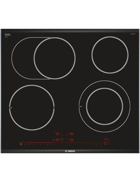 Płyta Ceramiczna Bosch Pkn675Dp1D (4 Pola Grzejne  Kolor Czarny)