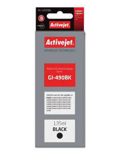 Activejet Ac-G490Bk Tusz (Zamiennik Canon Gi-490Bk  Supreme  135 Ml  6000 Stron, Czarny)