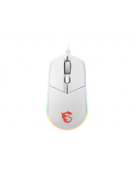 Msi Clutch Gm11 White Myszka Oburęczny Usb Typu-A Optyczny 5000 Dpi