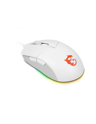 Msi Clutch Gm11 White Myszka Oburęczny Usb Typu-A Optyczny 5000 Dpi