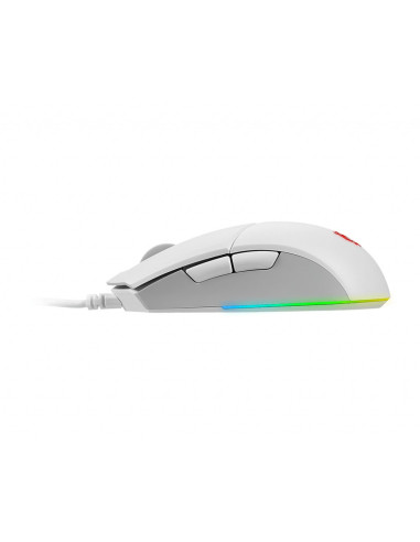 Msi Clutch Gm11 White Myszka Oburęczny Usb Typu-A Optyczny 5000 Dpi
