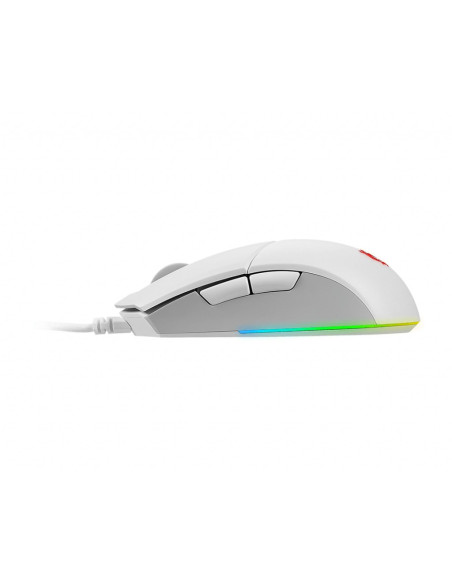 Msi Clutch Gm11 White Myszka Oburęczny Usb Typu-A Optyczny 5000 Dpi