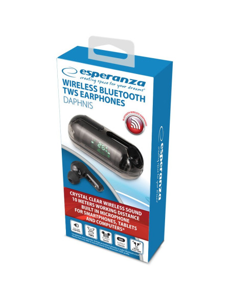 Esperanza Słuchawki Douszne Bluetooth Tws Daphnis Eh239K
