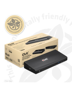 Club3D Csv-1562 Stacja Dokująca Dokujący Usb 3.2 Gen 1 (3.1 Gen 1) Type-C Czarny