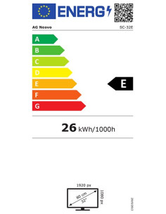 Monitor Ag Neovo Sc 32E Led 32" Fhd Ips Vga Hdmi Bnc Spk 2X2W Vesa  Cctv 24/7 2