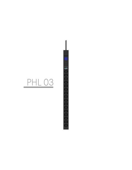 Listwa Zasilająca Rack Pdu 19" Powerwalker 10A 16X Iec C13 3M Iec C14 Miernik Pionowa Czarna