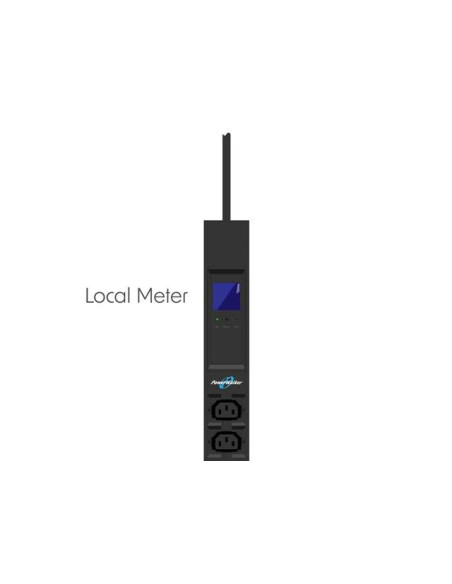 Listwa Zasilająca Rack Pdu 19" Powerwalker 10A 16X Iec C13 3M Iec C14 Miernik Pionowa Czarna