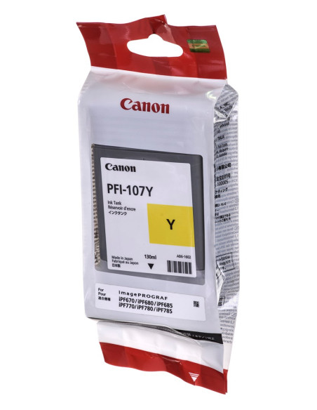 Canon Pfi-107Y Oryginalny Żółty 1 Szt.