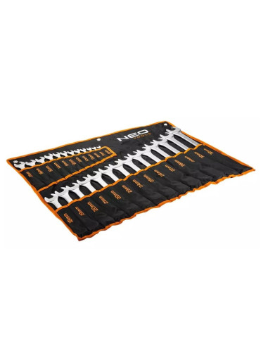 Klucze Płasko-Oczkowe Neo Tools 6-32 Mm, Zestaw 26 Sztuk