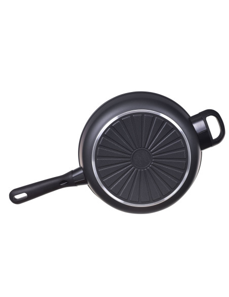 Patelnia Ballarini Avola Sauté Z 2 Uchwytami I Pokrywką Tytanowa 28 Cm 75002-914-0