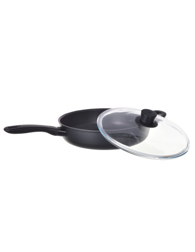 Patelnia Ballarini Avola Sauté Z 2 Uchwytami I Pokrywką Tytanowa 28 Cm 75002-914-0