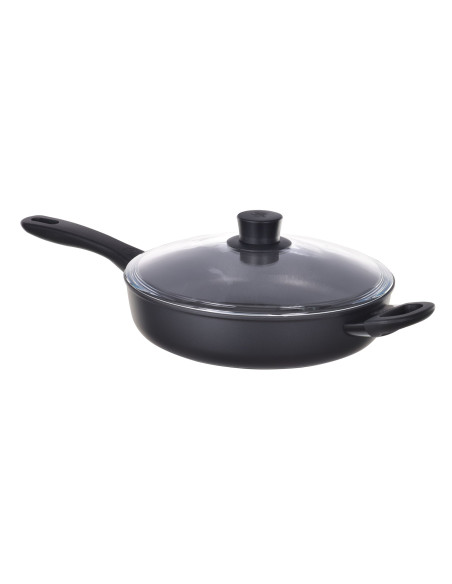 Patelnia Ballarini Avola Sauté Z 2 Uchwytami I Pokrywką Tytanowa 28 Cm 75002-914-0